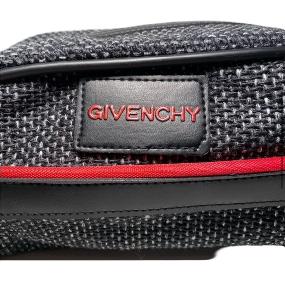 Givenchy VINTAGE 80s Tweed Dopp Kit Toiletry Travel Cosmetic Make Up Pouch Bag - Picture 3 of 11